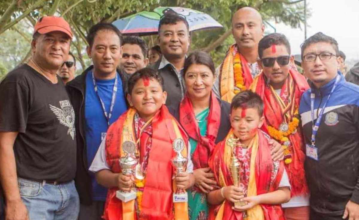 कीर्तिपुर नगरपालिकाद्वारा जर्मनमा पदक बिजेता मार्सल आर्ट टोलीलाई सम्मान