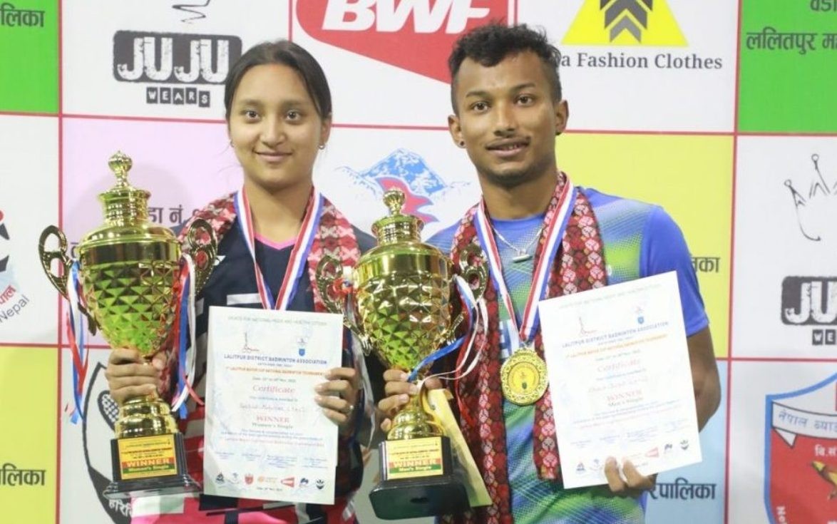 राष्ट्रिय च्याम्पियन प्रिन्स र रशिलालाई उपाधी