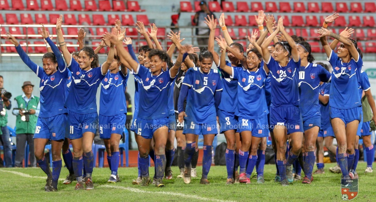 नेपाली महिला फुटबलको फिफा वरियतामा तीन स्थान सुधार
