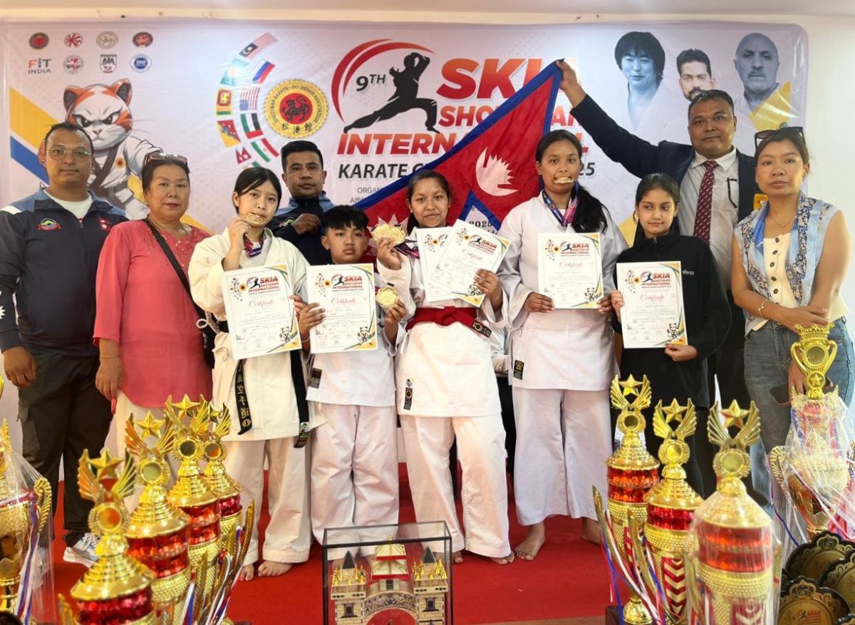 एसकेआईए अन्तर्राष्ट्रिय करातेमा नेपाललाई ६ स्वर्ण