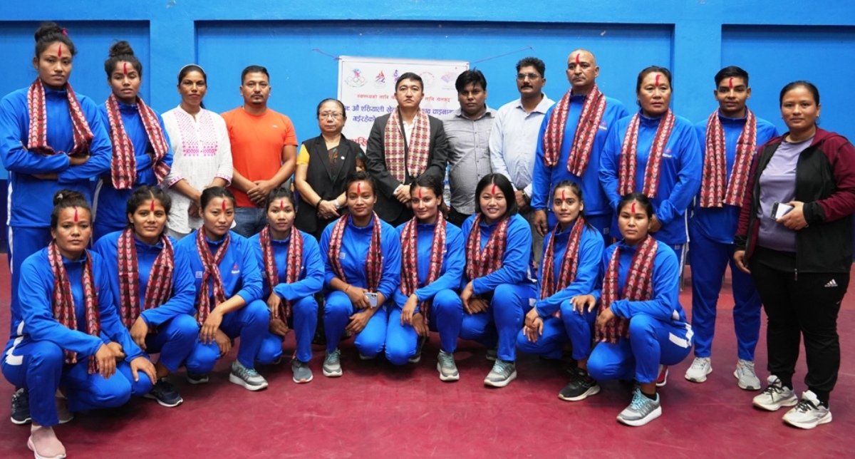 एसियाली खेलकुदको प्रशिक्षणका लागि महिला कबड्डी टोली भारततर्फ