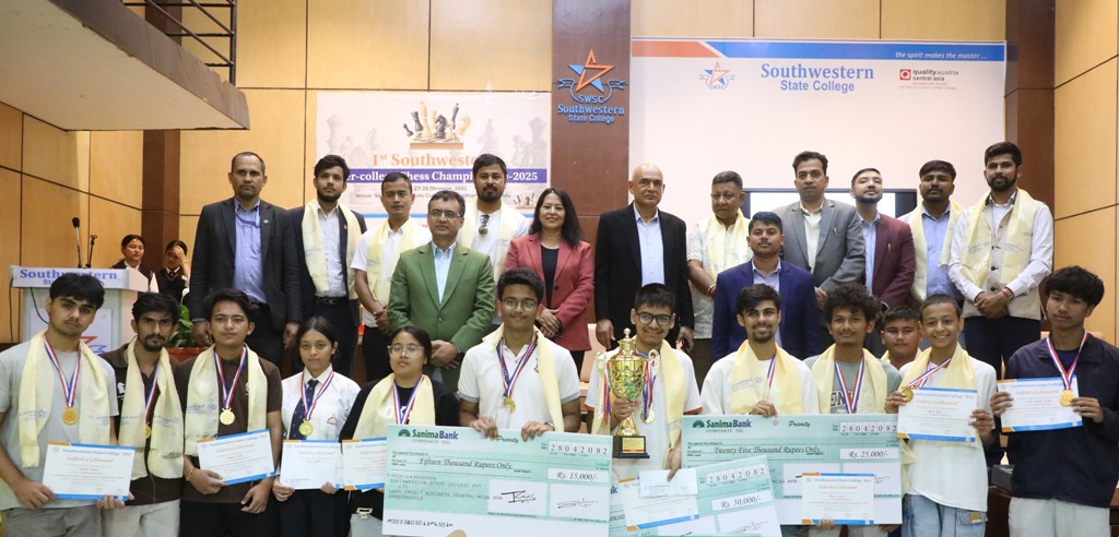 पुरुषोत्तमले जिते साउथ वेस्टर्न स्टेट अन्तरकलेज बुद्धिचालको उपाधि