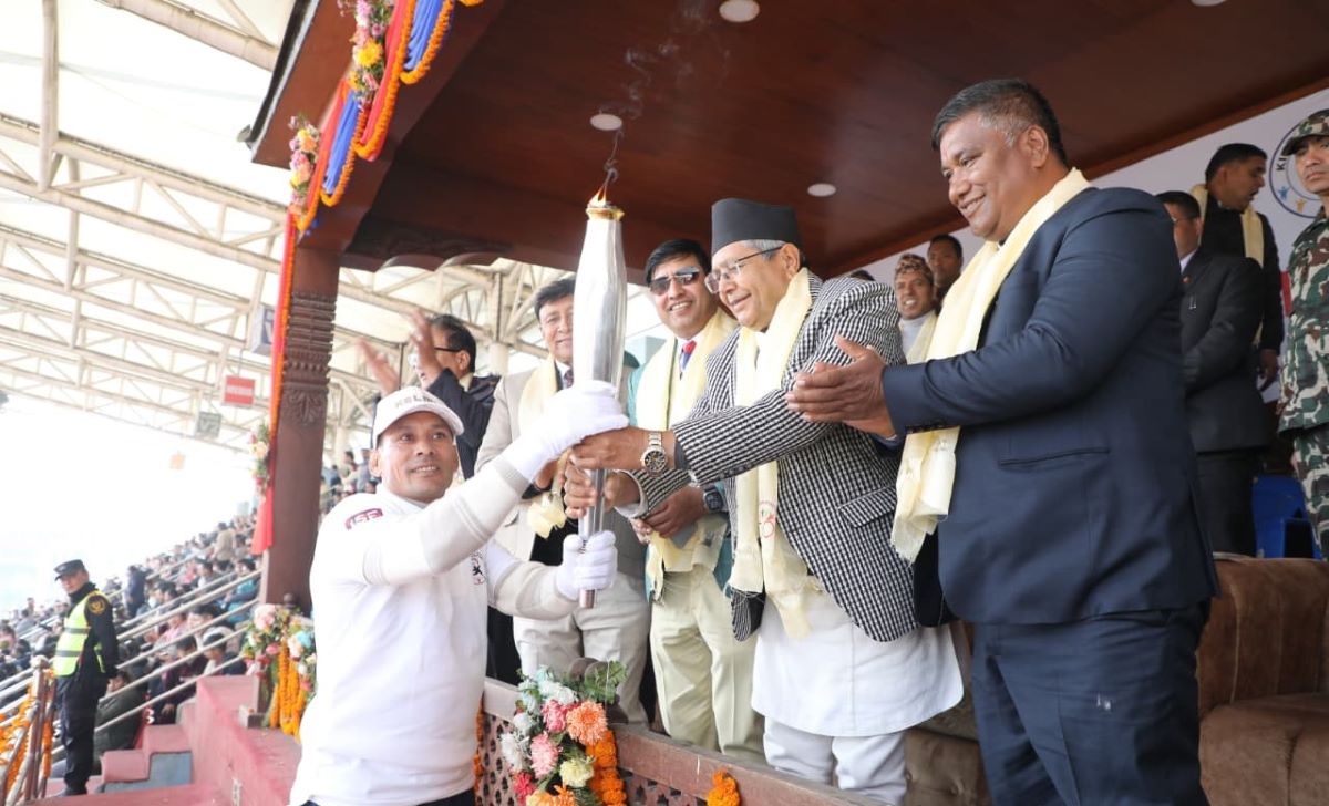 सभामुख घिमिरेद्वारा किन्डर ओलम्पिकको उद्घाटन