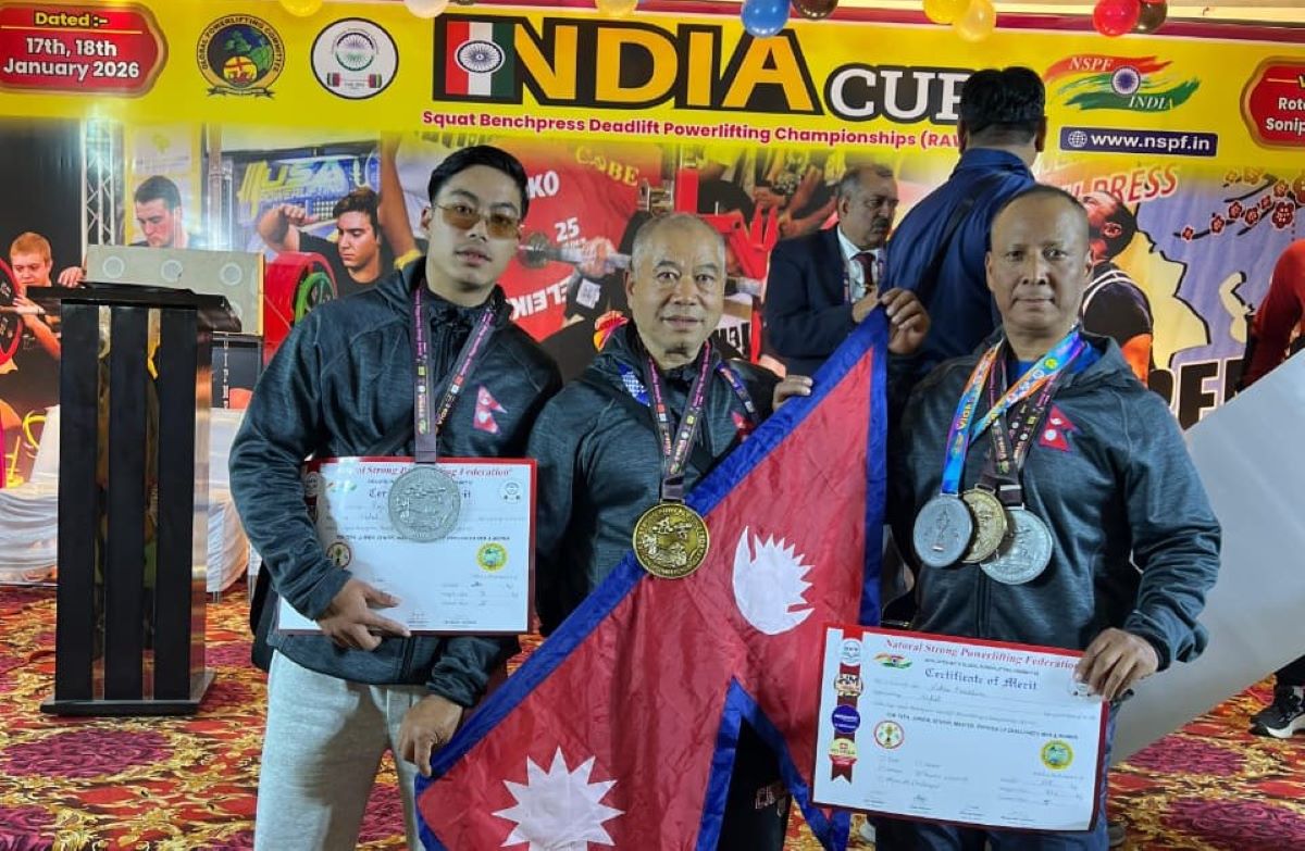 ईन्डिया कपमा नेपाललाई दुई स्वर्ण सहित पाँच पदक
