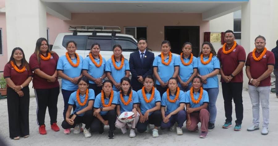 जकार्ता जाने रग्बी टोलीलाई बिदाइ