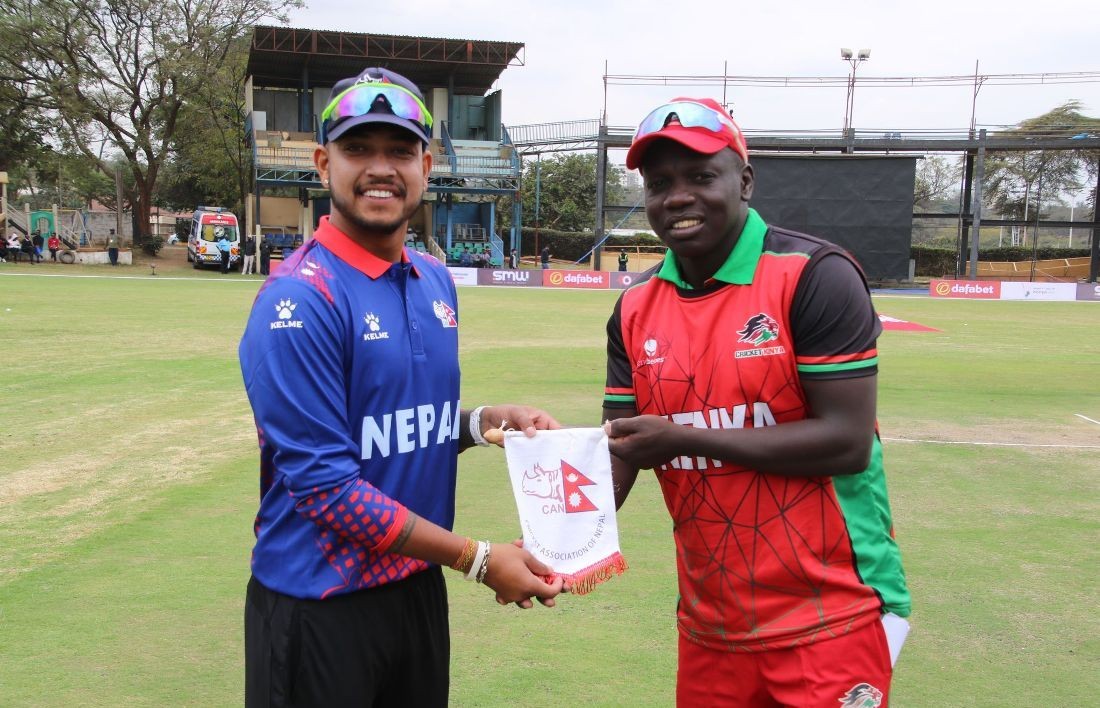 केन्याविरुद्धकाे दोस्रो खेलमा नेपाल १८ रनले पराजित