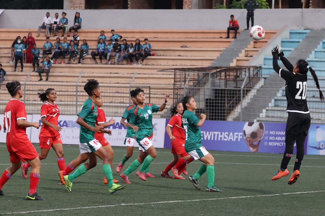 यू-१५ महिला साफ : बंगलादेशमाथि नेपालको जित