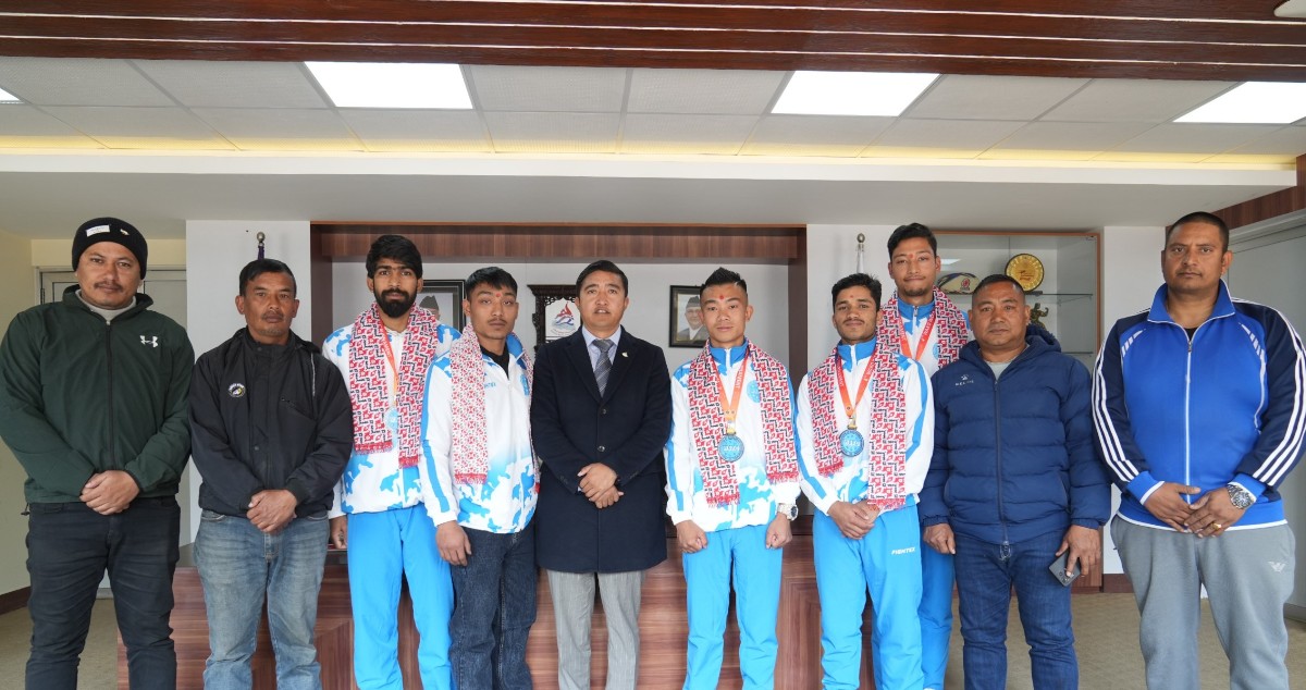 राखेपका सदस्य सचिवद्वारा किक-बक्सरलाई बधाई