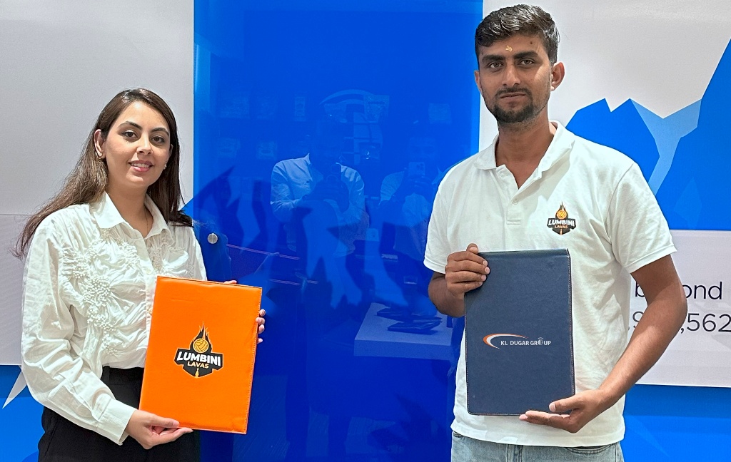 फ्रेन्चाईज भलिबल टिम लुम्बिनी लाभाजको मुख्य प्रायोजकमा दुगड ग्रुप