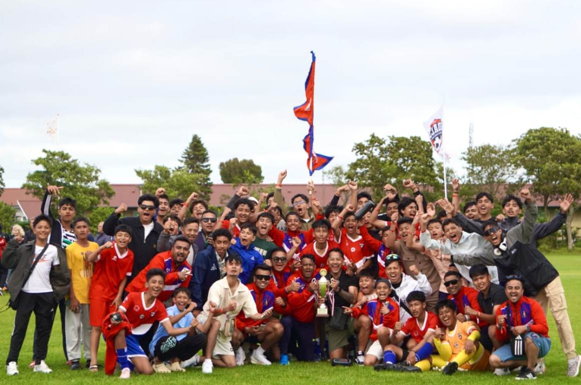 नेपाली टोलीलाई डाना कप फुटबलको उपाधि