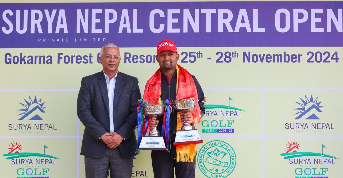 सूर्य नेपाल सेन्ट्रल ओपनको उपाधि गल्फर राहुले जिते