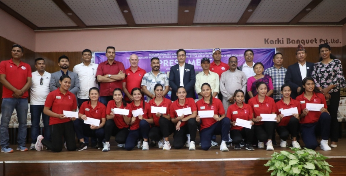 राष्ट्रिय भलिबल खेलाडीलाई मासिक पारिश्रमिकको सुरुआत