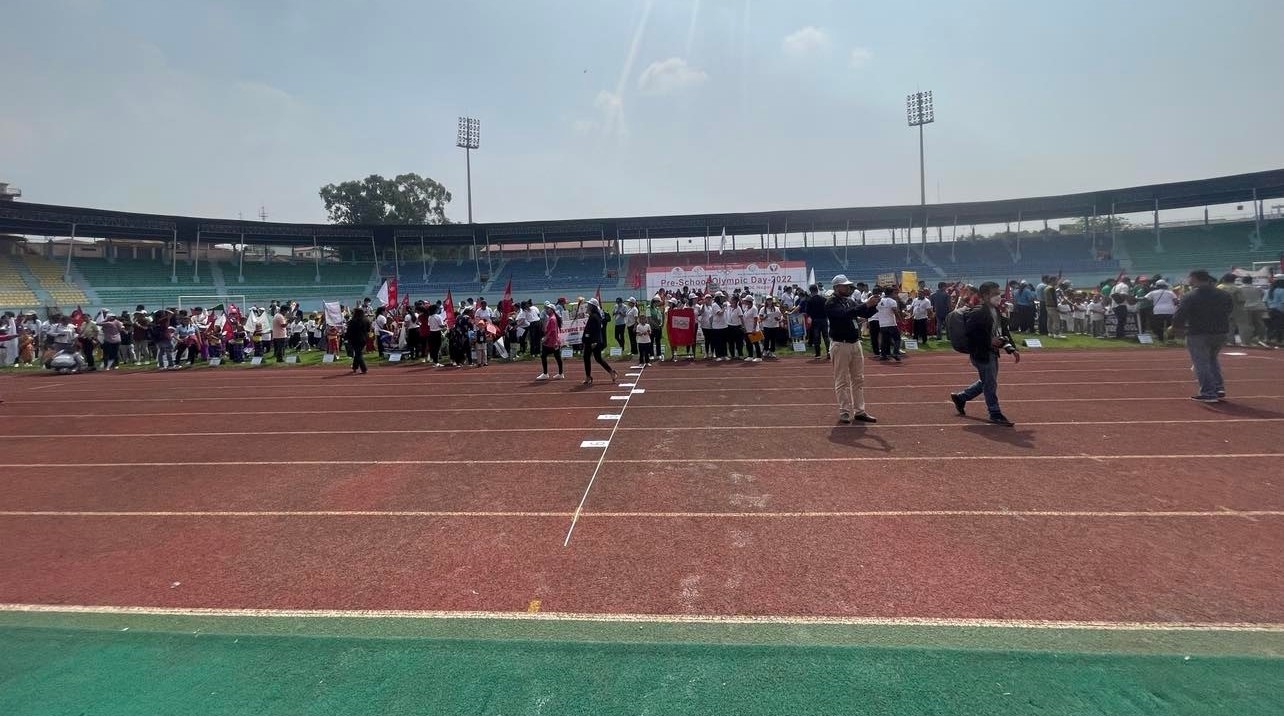 रंगशालामा प्रि स्कुलको ओलम्पिक दिवस