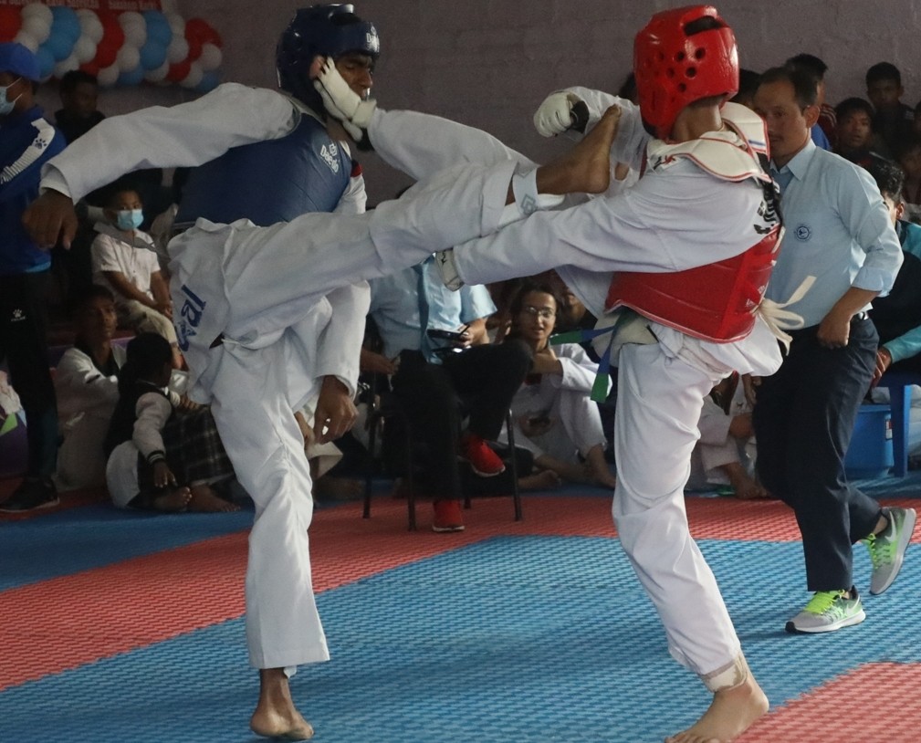 सागरले काठमाडौं महानगर तेक्वान्दोमा स्वर्ण हात पारे