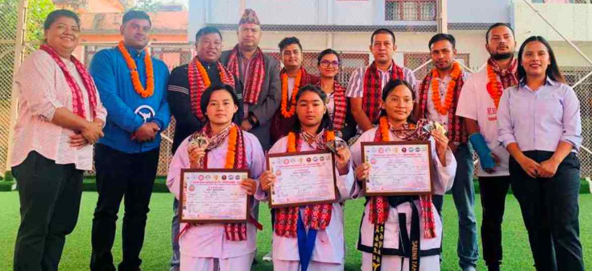 आईटीएफ तेक्वान्दोका पदक विजेता खेलाडी सम्मानित