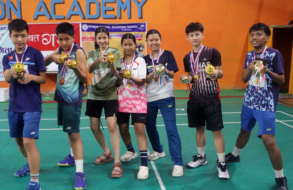 यु-१९ ब्याडमन्टनमा सुविन र रिहान्नाले जिते स्वर्ण