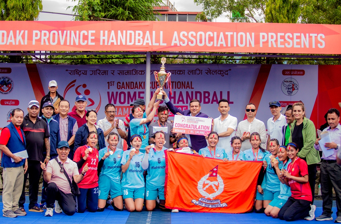 गण्डकी कप राष्ट्रिय महिला ह्याण्डबलको उपाधि एपिएफलाई