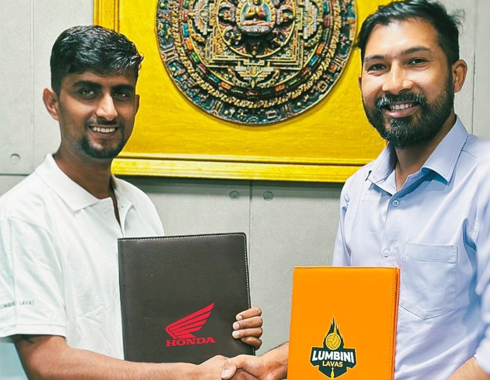 लुम्बिनी लाभाजको ‘पावर्ड बाई स्पोन्सर’को रूपमा होन्डा अनुबन्ध