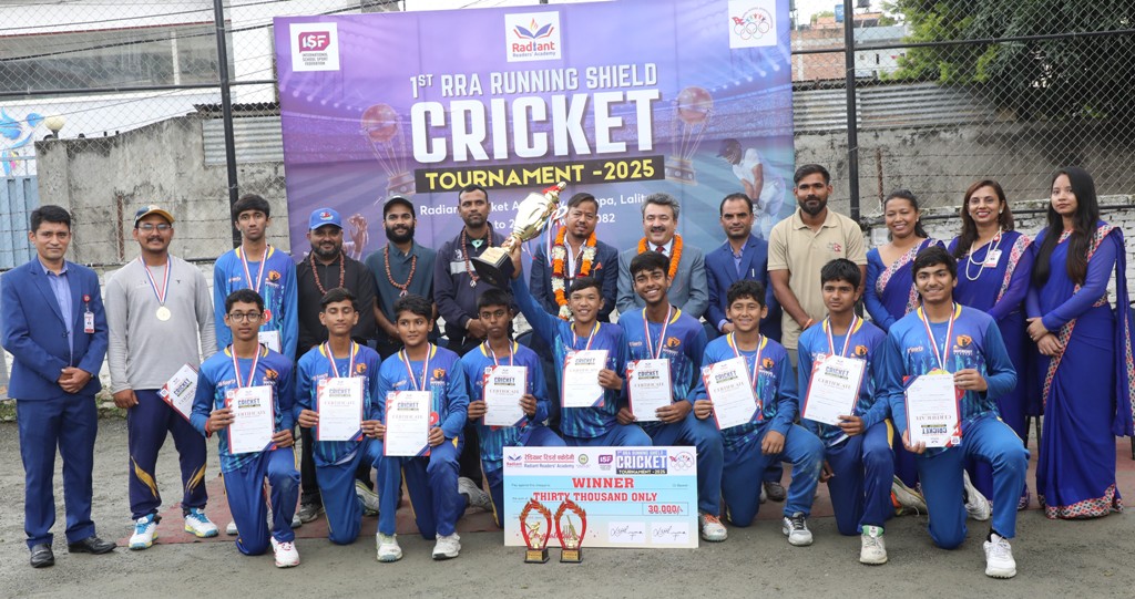 डिएभीले जित्यो आरआरए रनिङ सिल्ड क्रिकेटको उपाधि