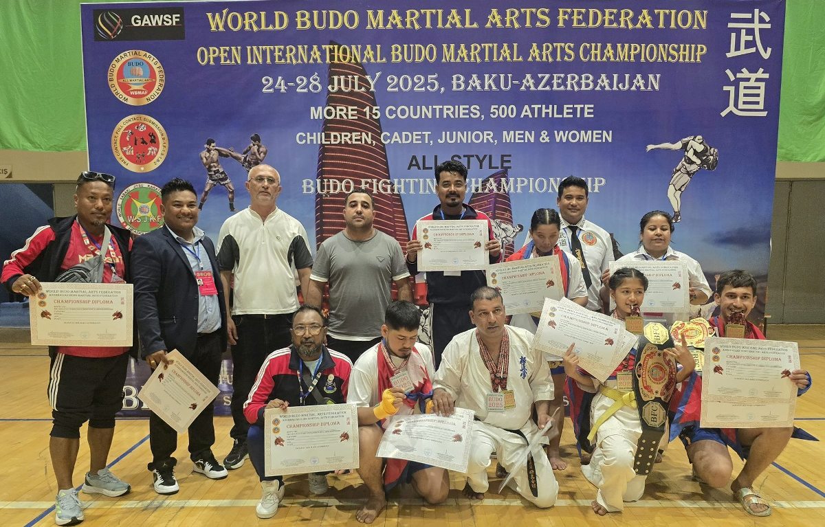 विश्व बुदो मार्सल आर्ट्समा नेपालले जित्यो ८ स्वर्ण र २ रजत